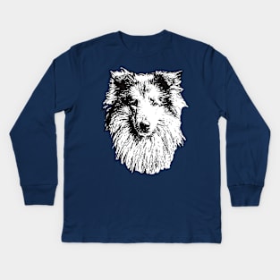 Rough Collie - Collie Christmas Gifts Kids Long Sleeve T-Shirt